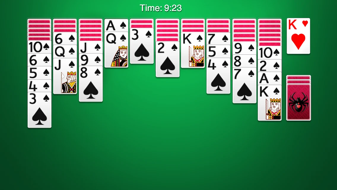 Spider Solitaire screenshot