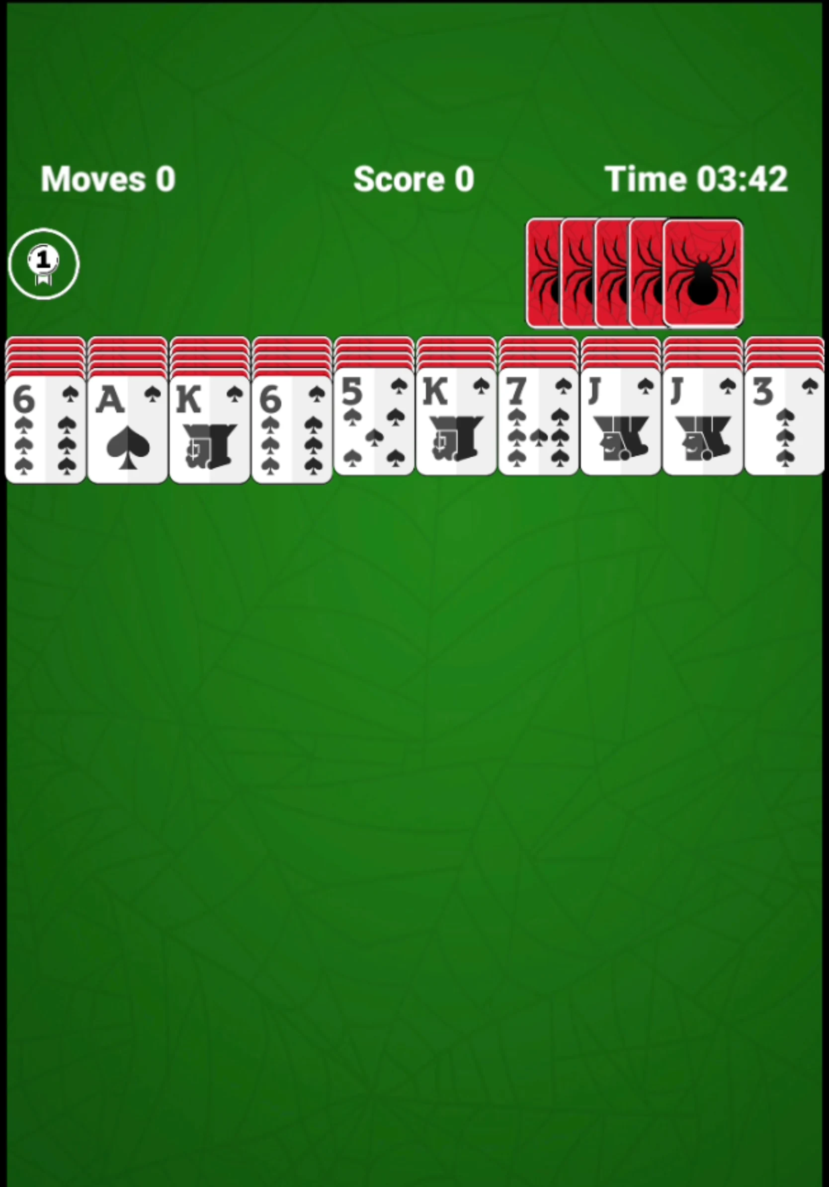 Spider Solitaire screenshot