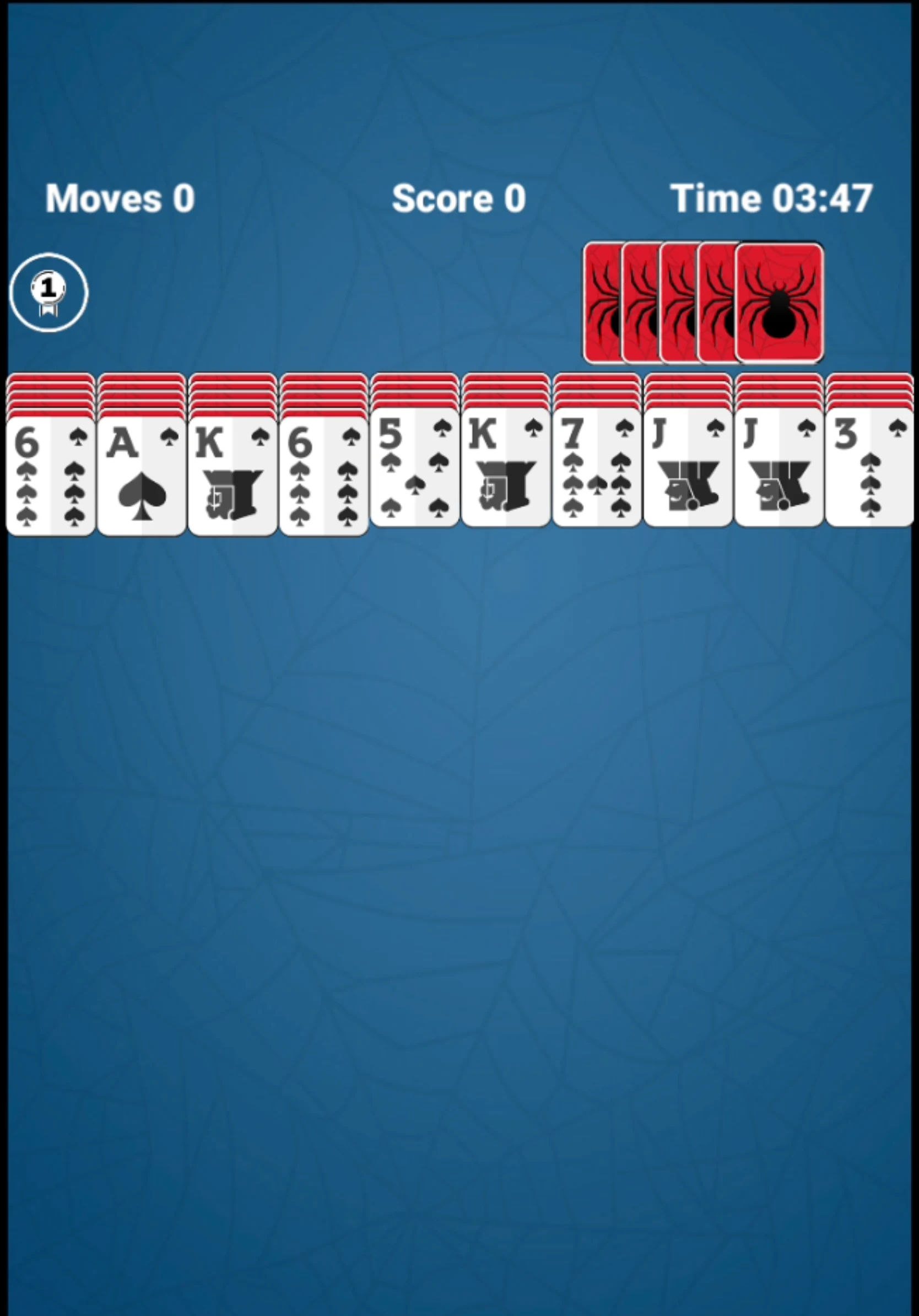 Spider Solitaire screenshot