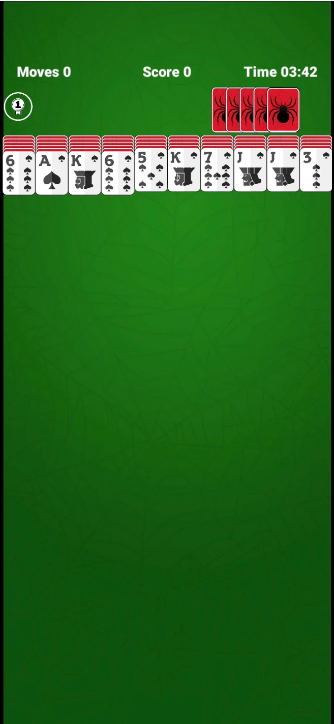 Spider Solitaire screenshot