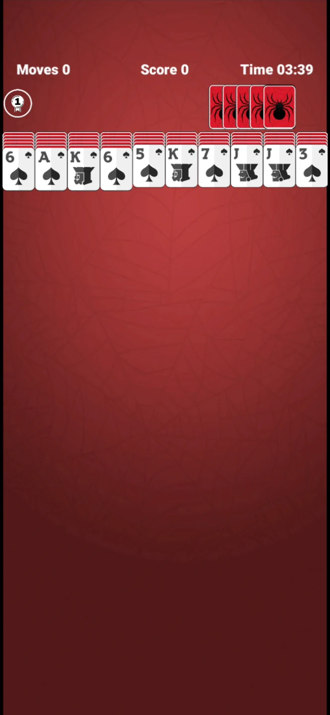 Spider Solitaire screenshot