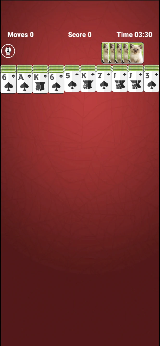 Spider Solitaire screenshot