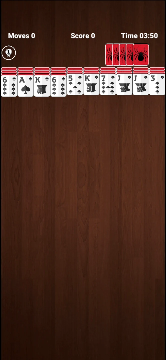 Spider Solitaire screenshot